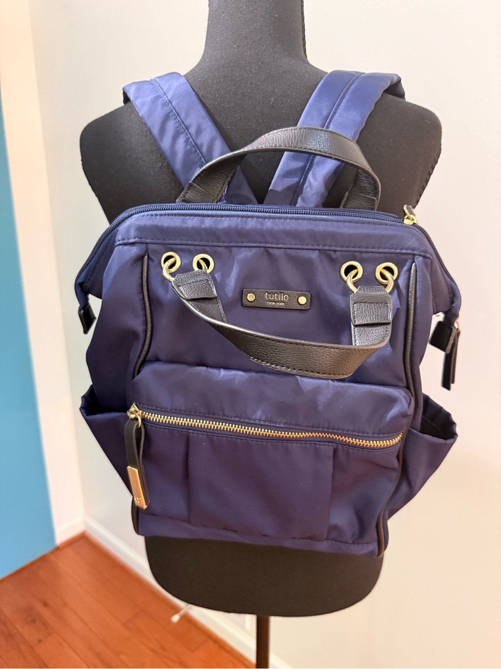 Tutilo New York Nylon Navy Tech Back Pack